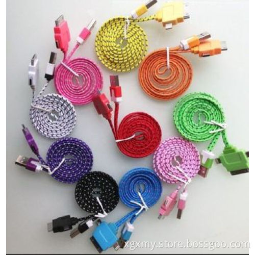 3-in-1 USB Retractable Cable for iPhone 5/iPad/iPhone 4/Mobile Phone/MP3/Cellphone